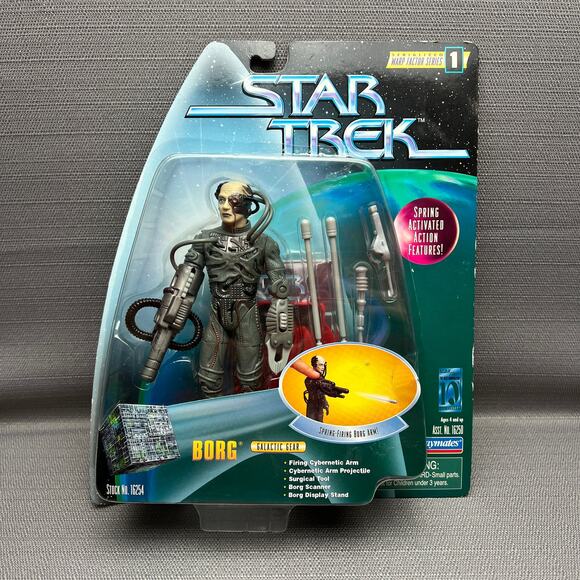 Playmates 1997 Star Trek TNG Warp Factor Series 1 Borg Action Figure - Picture 1 of 7